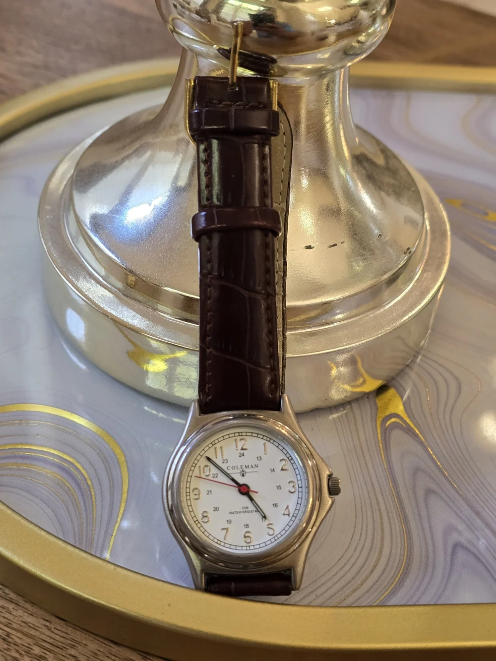 Coleman Brown Leather Strap Men's Watch - Brown
